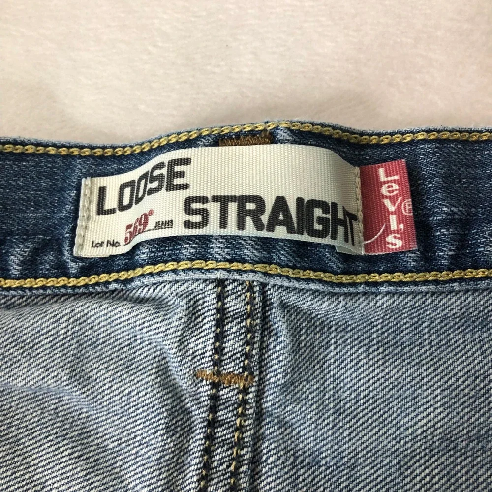 Levis 569 Jeans Men 36x32 (36x31 Fits) Whiskering Y2K Baggy Loose Relaxed Skater
